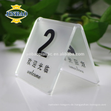 Jinbao Tisch Display Hotel Restaurant Menü 1/2 A4 Acryl Halter